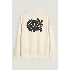 Mikina, Barva Ekru, s Potiskem Cozy obraz