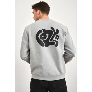 Mikina, Barva Šedá, s Potiskem Cozy obraz