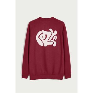 Mikina, Barva Bordó, s Potiskem Cozy obraz