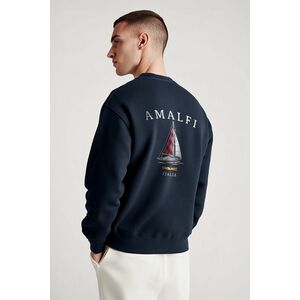 Mikina, Barva Modrá, s Potiskem Amalfi obraz