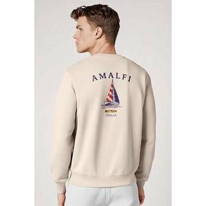 Mikina, Barva Ekru, s Potiskem Amalfi obraz