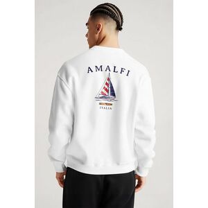 Mikina, Barva Bílá, s Potiskem Amalfi obraz