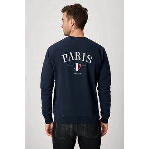 Mikina, Barva Modrá, s Potiskem Paris XXXIII Bold obraz