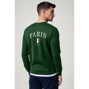 Mikina, Barva Zelená, s Potiskem Paris XXXIII Bold obraz