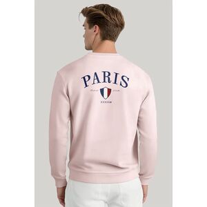 Mikina, Barva Růžová, s Potiskem Paris XXXIII Bold obraz
