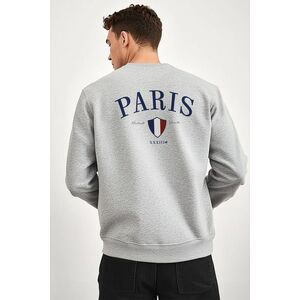 Mikina, Barva Šedá, s Potiskem Paris XXXIII Bold obraz