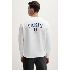 Mikina, Barva Bílá, s Potiskem Paris XXXIII Bold obraz
