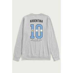 Mikina, Barva Šedá, s Potiskem Hand Of God 10 obraz