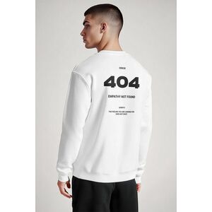 Mikina, Barva Bílá, s Potiskem Empathy Not Found obraz