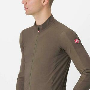 CASTELLI Cyklistický dres s dlouhým rukávem zimní - FLIGHT LS AIR - zelená obraz