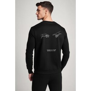 Mikina, Barva Černá, s Potiskem Rise and Shine obraz