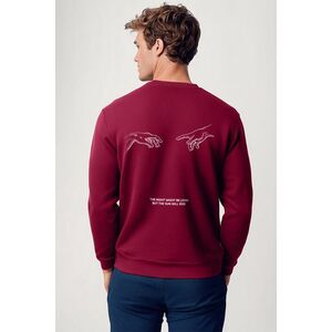 Mikina, Barva Bordó, s Potiskem Rise and Shine obraz