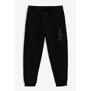 Tepláky Jogger , Barva Černá, s Potiskem Dope obraz