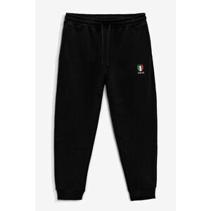 Tepláky Jogger , Barva Černá, s Potiskem Italia Bold obraz
