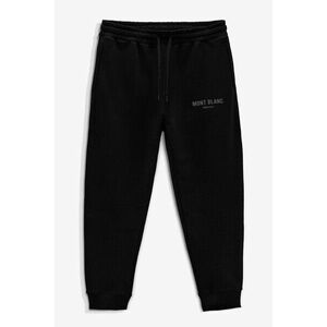 Tepláky Jogger , Barva Černá, s Potiskem Mont Blanc Minimal obraz