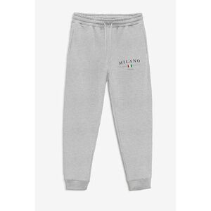 Tepláky Jogger , Barva Šedá, s Potiskem Milano Italia Minimal obraz