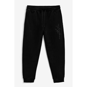 Tepláky Jogger , Barva Černá, s Potiskem Aesthetic obraz