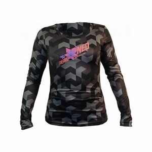 HAVEN Cyklistický dres s dlouhým rukávem letní - PEARL NEO LONG - černá/růžová XL obraz