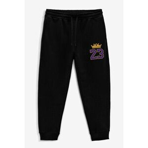 Tepláky Jogger , Barva Černá, s Potiskem King obraz