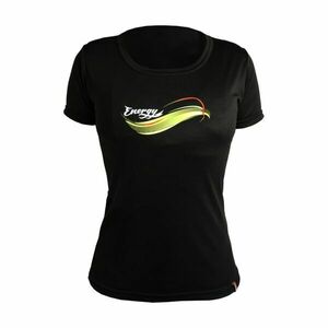 HAVEN Cyklistický dres s krátkým rukávem - ENERGY SHORT - černá/zelená XS obraz