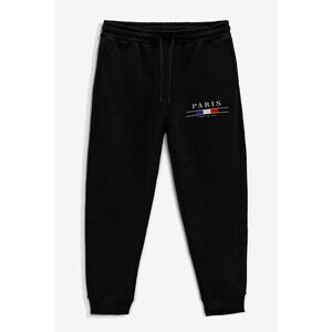 Tepláky Jogger , Barva Černá, s Potiskem Paris La Vie obraz