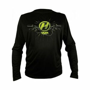 HAVEN Cyklistický dres s dlouhým rukávem letní - NAVAHO II LONG - černá/zelená 2XL obraz