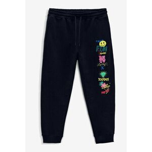 Tepláky Jogger , Barva Modrá, s Potiskem Fun Rebel obraz