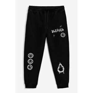 Tepláky Jogger , Barva Černá, s Potiskem undefined obraz