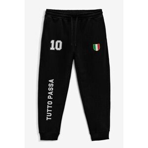 Tepláky Jogger , Barva Černá, s Potiskem Italy 10 obraz