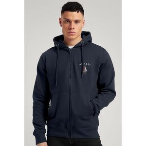 Mikina s Kapucí na Zip, Barva Modrá, s Potiskem Amalfi Coast obraz