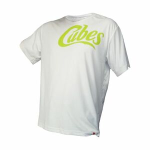 HAVEN Cyklistický dres s krátkým rukávem - CUBES - bílá/zelená S obraz