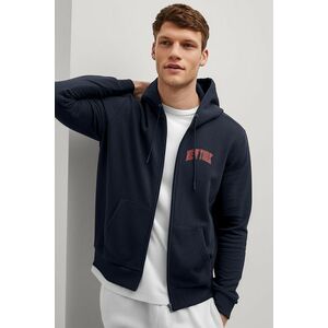 Mikina s Kapucí na Zip, Barva Modrá, s Potiskem New York Red obraz