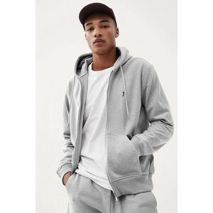 Mikina s Kapucí na Zip, Barva Šedá, s Potiskem Golf Swing Logo obraz