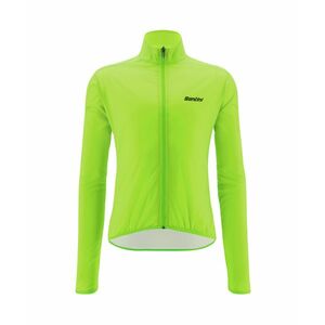 SANTINI Cyklistická větruodolná bunda - NEBULA - světle zelená L obraz