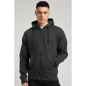 Mikina s Kapucí na Zip, Barva Železitě Šedá, s Potiskem Italian Stripe obraz