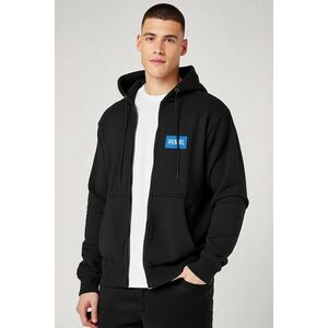 Mikina s Kapucí na Zip, Barva Černá, s Potiskem Humble Amsterdam Blue obraz