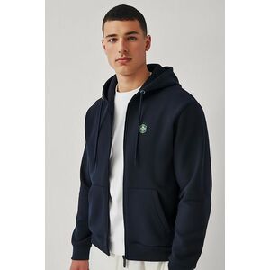 Mikina s Kapucí na Zip, Barva Modrá, s Potiskem Favelas obraz