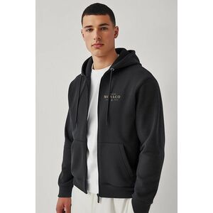 Mikina s Kapucí na Zip, Barva Železitě Šedá, s Potiskem Monaco obraz