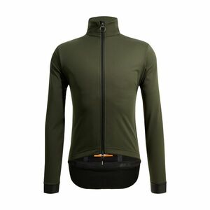 SANTINI Cyklistická zateplená bunda - VEGA TRAIL - zelená M obraz