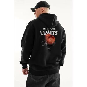 Mikina s Kapucí na Zip, Barva Černá, s Potiskem Stay Hungry obraz