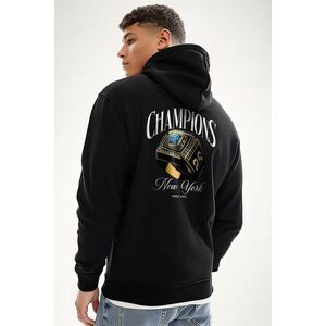 Mikina s Kapucí na Zip, Barva Černá, s Potiskem Championship Ring obraz