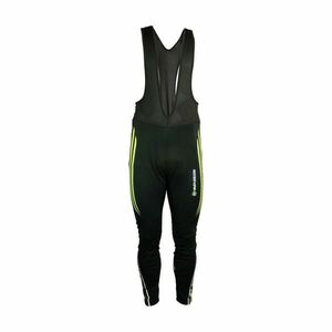 HAVEN Cyklistické kalhoty dlouhé s laclem - ISOLEERA - černá/zelená XL obraz