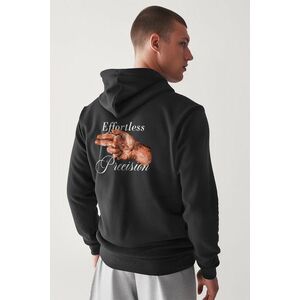 Mikina s Kapucí na Zip, Barva Železitě Šedá, s Potiskem Hitman obraz