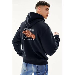 Mikina s Kapucí na Zip, Barva Modrá, s Potiskem Hitman obraz