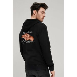 Mikina s Kapucí na Zip, Barva Černá, s Potiskem Hitman obraz