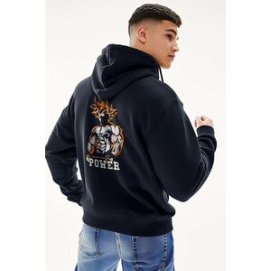 Mikina s Kapucí na Zip, Barva Modrá, s Potiskem SS God Power obraz