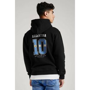 Mikina s Kapucí na Zip, Barva Černá, s Potiskem Hand Of God 10 obraz