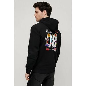 Mikina s Kapucí na Zip, Barva Černá, s Potiskem The Street Div obraz