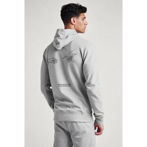 Mikina s Kapucí na Zip, Barva Šedá, s Potiskem Rise and Shine obraz