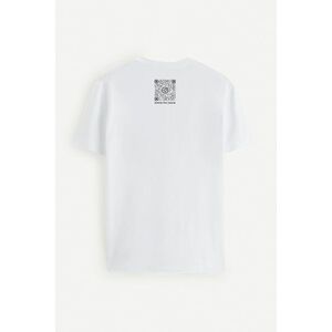 Tričko, Barva Bilá, ve spolupráci s DPR, s Potiskem Sleduj Nás obraz